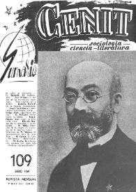Cenit : Revista de Sociología, Ciencia y Literatura. Año X, núm. 109, enero 1960 | Biblioteca Virtual Miguel de Cervantes