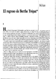 El regreso de Berthe Trépat / Daniel Link | Biblioteca Virtual Miguel de Cervantes