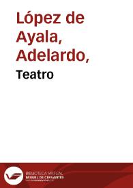 Teatro | Biblioteca Virtual Miguel de Cervantes