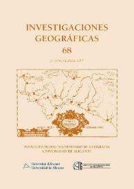 Investigaciones Geográficas. Núm. 68, 2017 | Biblioteca Virtual Miguel de Cervantes