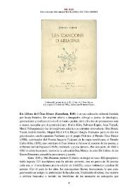 Els Llibres de l’Óssa Menor (Barcelona, 1949- ) [Semblanza] / Mireia Sopena | Biblioteca Virtual Miguel de Cervantes