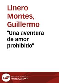 "Una aventura de amor prohibido" | Biblioteca Virtual Miguel de Cervantes