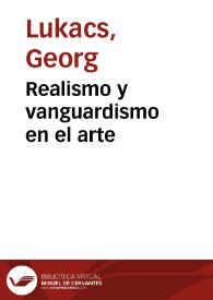Realismo y vanguardismo en el arte | Biblioteca Virtual Miguel de Cervantes