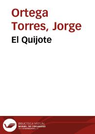 El Quijote | Biblioteca Virtual Miguel de Cervantes