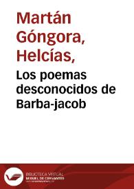 Los poemas desconocidos de Barba-jacob | Biblioteca Virtual Miguel de Cervantes