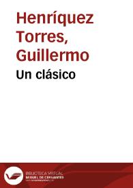 Un clásico | Biblioteca Virtual Miguel de Cervantes