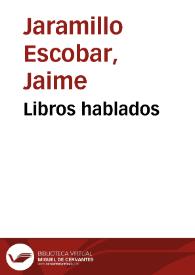 Libros hablados | Biblioteca Virtual Miguel de Cervantes