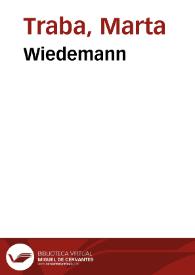 Wiedemann | Biblioteca Virtual Miguel de Cervantes