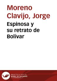 Espinosa y su retrato de Bolívar | Biblioteca Virtual Miguel de Cervantes