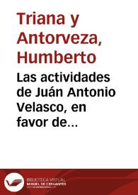 Las actividades de Juán Antonio Velasco, en favor de la educación musical en nuestra ciudad | Biblioteca Virtual Miguel de Cervantes