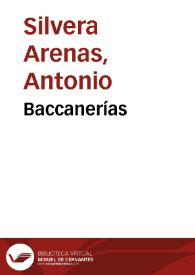 Baccanerías | Biblioteca Virtual Miguel de Cervantes