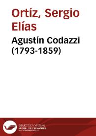 Agustín Codazzi (1793-1859) | Biblioteca Virtual Miguel de Cervantes