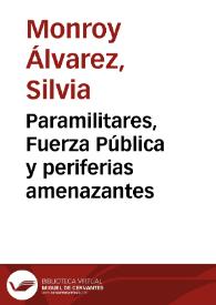 Paramilitares, Fuerza Pública y periferias amenazantes | Biblioteca Virtual Miguel de Cervantes