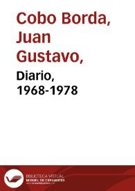 Diario, 1968-1978 | Biblioteca Virtual Miguel de Cervantes