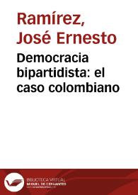 Democracia bipartidista: el caso colombiano | Biblioteca Virtual Miguel de Cervantes