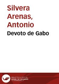 Devoto de Gabo | Biblioteca Virtual Miguel de Cervantes