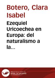 Ezequiel Uricoechea en Europa: del naturalismo a la filología | Biblioteca Virtual Miguel de Cervantes