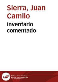 Inventario comentado | Biblioteca Virtual Miguel de Cervantes