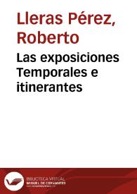 Las exposiciones Temporales e itinerantes | Biblioteca Virtual Miguel de Cervantes