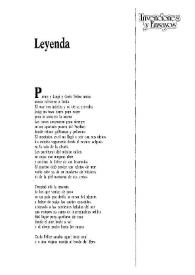Leyenda / Ana María Gazzolo | Biblioteca Virtual Miguel de Cervantes
