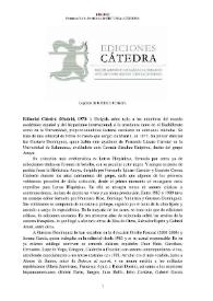 Editorial Cátedra (Madrid, 1973- ) [Semblanza] / Fernando Valls | Biblioteca Virtual Miguel de Cervantes