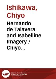 Hernando de Talavera and Isabelline Imagery / Chiyo Ishikawa | Biblioteca Virtual Miguel de Cervantes