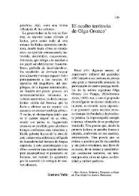 El oculto territorio de Olga Orozco / Marianela Navarro Santos | Biblioteca Virtual Miguel de Cervantes