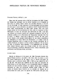 Antología poética de Fernando Pessoa / Rodolfo Alonso | Biblioteca Virtual Miguel de Cervantes
