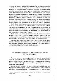 "El trueno dorado", un largo silencio de Valle-Inclán / Manuel Quiroga Clérigo | Biblioteca Virtual Miguel de Cervantes