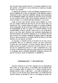 Originalidad y reescritura / Hortensia Campanella | Biblioteca Virtual Miguel de Cervantes