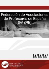 Federación de Asociaciones de Profesores de Español (FASPE) | Biblioteca Virtual Miguel de Cervantes