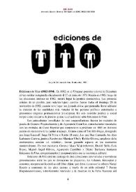 Ediciones de Uno (1982-1994) [Semblanza] / Leonardo Guedes Marrero | Biblioteca Virtual Miguel de Cervantes