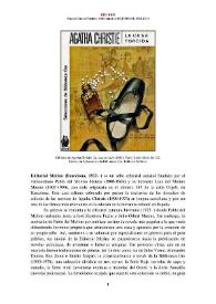 Editorial Molino  (Barcelona, 1933-  ) [Semblanza] / Raquel García Fuentes | Biblioteca Virtual Miguel de Cervantes