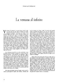 La ventana al infinito / Pedro Laín Entralgo | Biblioteca Virtual Miguel de Cervantes
