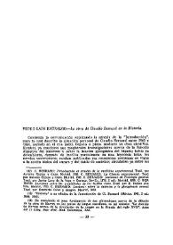 La obra de Claudio Bernard en la historia / Pedro Laín Entralgo | Biblioteca Virtual Miguel de Cervantes