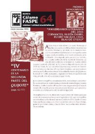 Revista Cálamo FASPE : lengua y literatura españolas. Núm. 64, 2015 | Biblioteca Virtual Miguel de Cervantes