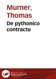 De pythonico contractu | Biblioteca Virtual Miguel de Cervantes