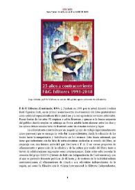  F & G Editores (Guatemala, 1994-  ) [Semblanza] / Sara Carini | Biblioteca Virtual Miguel de Cervantes