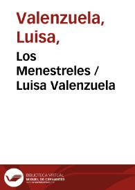 Los Menestreles / Luisa Valenzuela | Biblioteca Virtual Miguel de Cervantes