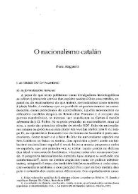 O nacionalismo catalán / Pere Anguera | Biblioteca Virtual Miguel de Cervantes