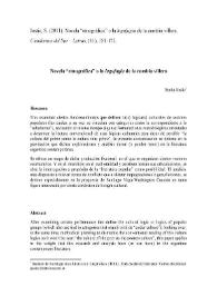 Novela "etnográfica" o la "logofagia" de la cumbia villera / Sonia Jostic | Biblioteca Virtual Miguel de Cervantes