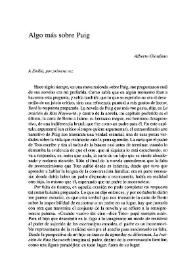 Algo más sobre Puig / Alberto Giordano | Biblioteca Virtual Miguel de Cervantes