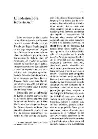 El indestructible Roberto Arlt / Reina Roffé | Biblioteca Virtual Miguel de Cervantes