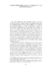 Puentes hispánicos entre el Paraguay y los Estados Unidos / Carlos Manuel Fernández-Shaw | Biblioteca Virtual Miguel de Cervantes