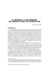 El peronismo y la historiografía: una disputa en torno a su interpretación / María José Malet | Biblioteca Virtual Miguel de Cervantes