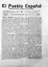 El Pueblo Español : Semanario Anticaciquista. Núm. 42, 24 de diciembre de 1916 | Biblioteca Virtual Miguel de Cervantes