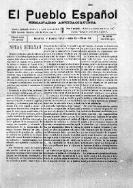 El Pueblo Español : Semanario Anticaciquista. Núm. 44, 7 de enero de 1917 | Biblioteca Virtual Miguel de Cervantes