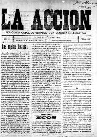 La Acción : periódico católico quincenal. Núm. 23, 23 de enero de 1908 | Biblioteca Virtual Miguel de Cervantes