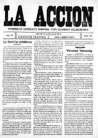 La Acción : periódico católico quincenal. Núm. 32, 27 de marzo de 1908 | Biblioteca Virtual Miguel de Cervantes