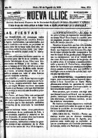 Nueva Illice (1913-1927). Núm. 373, 10 de agosto de 1919 | Biblioteca Virtual Miguel de Cervantes